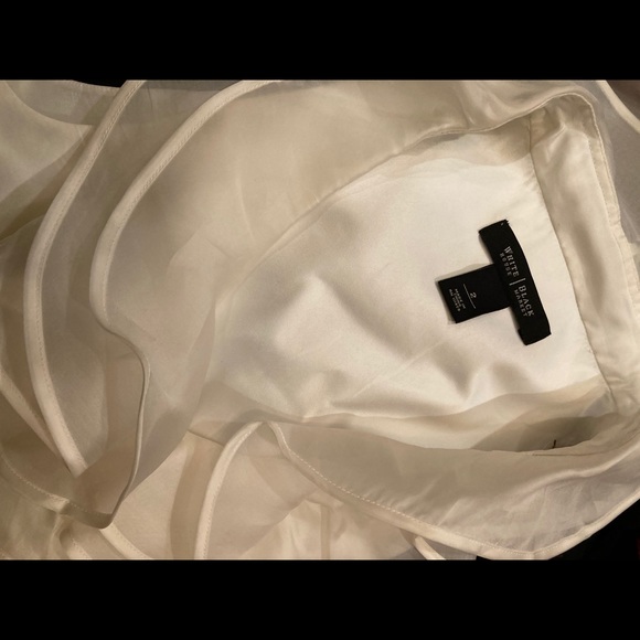 White & Black Market Ruffled Collar Dress: Size 2 - Picture 11 of 12